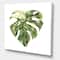 Designart - Tropical Green Leaves In Summer Times III - Tropical Canvas Wall Art Print